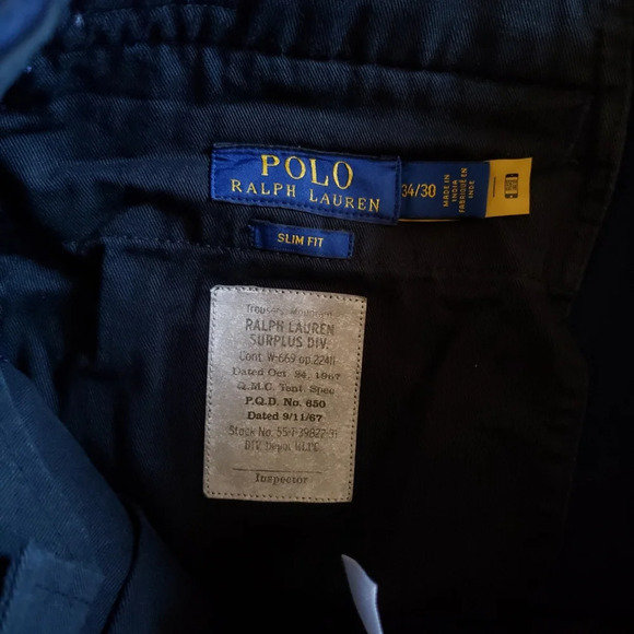 Polo Ralph Lauren Men's Aviator Navy Utility Surplus Slim Fit Cotton Cargo Pants - Picture 10 of 12